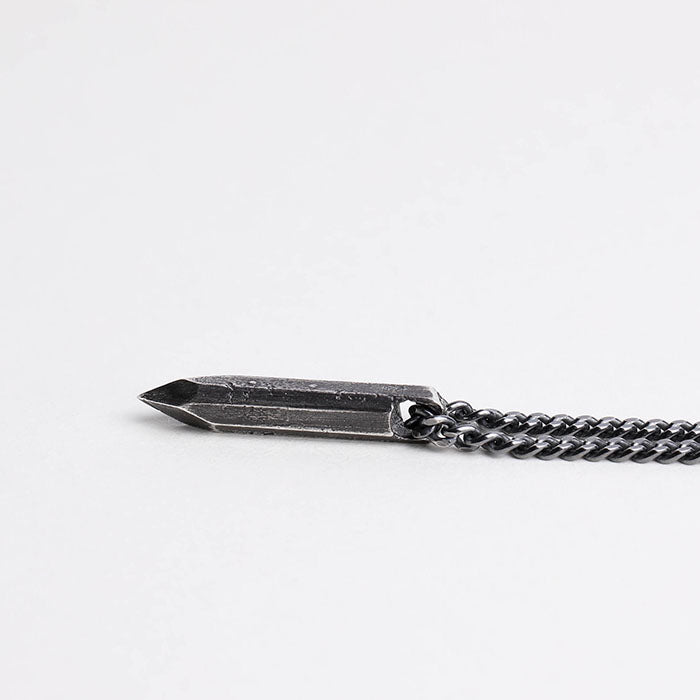 EIJI Necklace Crystal Shape Necklace handmade jewelry for man oxidized sterling silver jewelry for men rustic handmade jewelry man