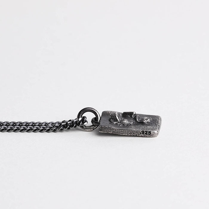 EIJI Necklace Marcus Aurelius handmade jewelry for man oxidized sterling silver jewelry for men rustic handmade jewelry man